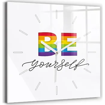 Hodiny Nástěnné hodiny Wallfluent bílé 30 cm