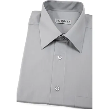 Pánská košile Avantgard Pánská košile KLASIK s krátkým rukávem, 351-21, Šedá Velikost: 52/182