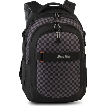 Školní batoh Bestway Batoh Evolution Air - černo/šedá 22l