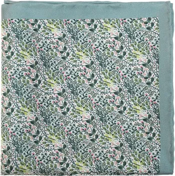 Kravata Avantgard Kapesníček do saka hedvábný PREMIUM, 610-5777, Zelená/šedá