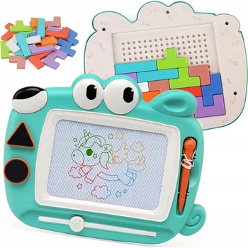 kreativní sada ZNIKOPIS MAGNETICKÁ TABULE TETRIS 2v1 HRAČKA VZDĚLÁVACÍ KREATIVNÍ