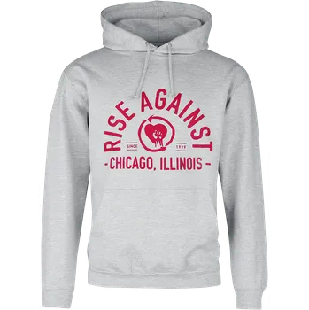 Pánská mikina Mikina s kapucí z Rise Against - Classic Arch - Muži - prošedivelá