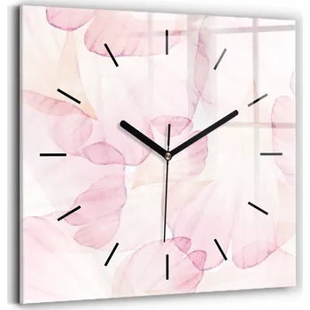 Hodiny Nástěnné hodiny Wallfluent růžové 30 cm