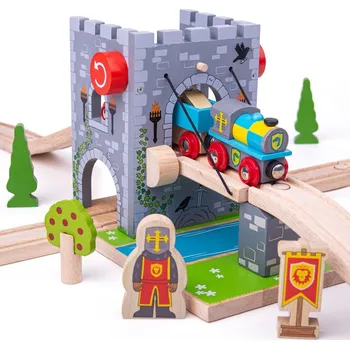 Vláček a vláčkodráha Bigjigs Rail Padací most
