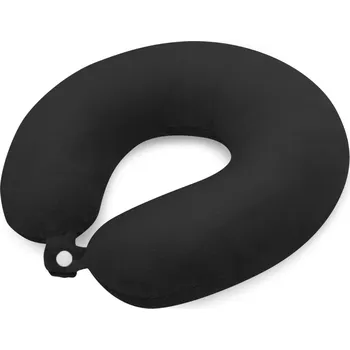 Cestovní polštářek KUFRYPLUS Cestovní polštářek s paměťovou pěnou TPMF44 černý