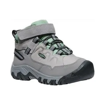 Dětská treková obuv KEEN TARGHEE IV MID WP K alloy/granite green US 8 / EU 24,0 / UK 7 / 15 cm; Šedá obuv + DÁREK DLE VÝBĚRU!