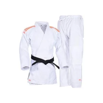 Kimono Adidas Judo Uniform J350 Club Kimono na judo 190 cm, bílá / oranžová