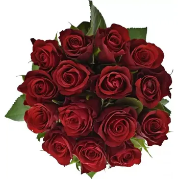 umělá květina Kytice 15 červených růží RED RIBBON 40cm