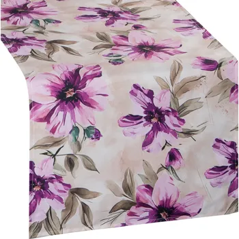 ubrus Venkovní vzorovaný běhoun - ubrus FLOWERS I. 40x180 cm Mybesthome