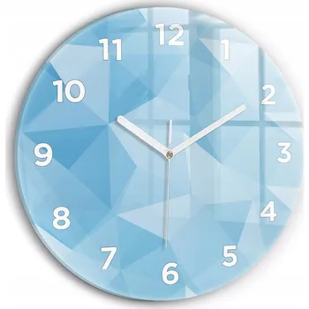 Hodiny Nástěnné hodiny Wallfluente modré 30 cm