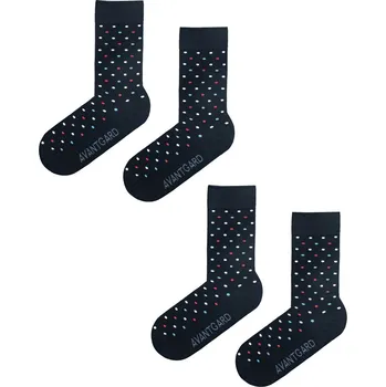 Pánské ponožky Avantgard Set Ponožky 2 páry, 778-05016, Modrá s puntíkem Velikost: 39/42