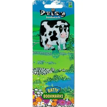 Doplněk ke knize Ilustrovaná záložka do knihy, ozdobná KRAVA DIASY - skvělé záložky