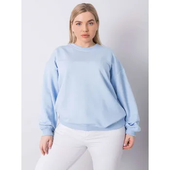 Dámská mikina Světle modrá dámská mikina bez kapuce RV-BL-6316.16X-blue Velikost: 3XL