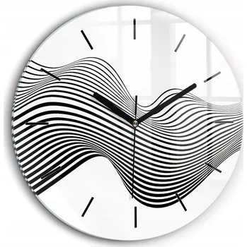 Hodiny Nástěnné hodiny Wallfluent černé 60 cm