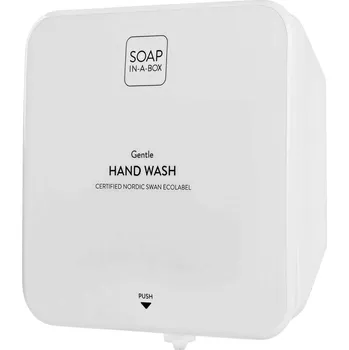 Dávkovač mýdla Lesklý bílý dávkovač mýdla Soap-In-A-Box