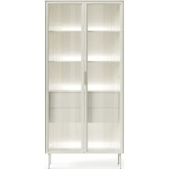 Obývací pokoj Laski Vysoká vitrína LUMI 2D2S + LED Zvolte barevné provedení: Kashmir