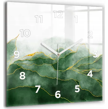 Hodiny Nástěnné hodiny Wallfluent zelené 60 cm
