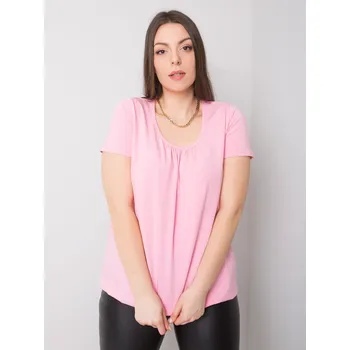 Dámské tričko Růžové dámské tričko s krátkým rukávem RV-TS-6320.85P-pink Velikost: XL
