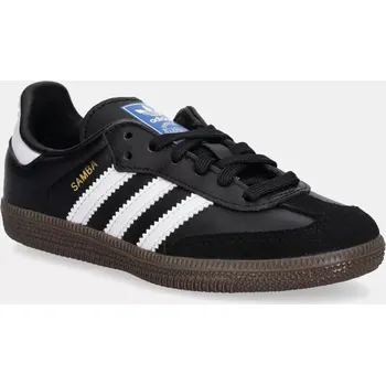 Pánská obuv Kožené sneakers boty adidas Originals SAMBA OG černá barva, IE3678 99X, EUR 32