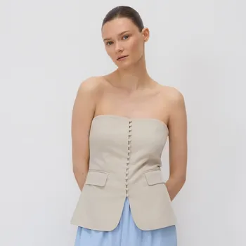 Dámské kalhoty Reserved - Volné kalhoty s viskózou - světle modrá - 696AC-50X - 696AC-50X-XXL