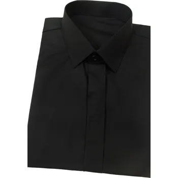 Chlapecká košile Avantgard Chlapecká košile KLASIK s krytou légou, 461-23, Černá Velikost: 172/37