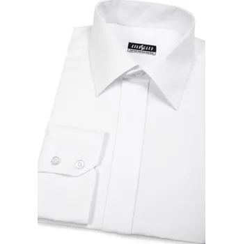 Pánská košile Avantgard Pánská košile KLASIK s krytou légou, 562-1, Bílá Velikost: 50/182