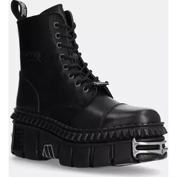 Dámská zimní obuv Kožené workery New Rock dámské, černá barva, na platformě, M-WALL083CCT-S9 M.WALL083CCT.S9 99X, EUR 37