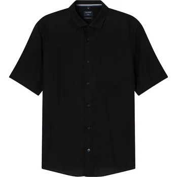 Olymp pánská košile s krátkým rukávem - 100% len 407072 12 68 Černá XXL