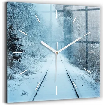 Hodiny Nástěnné hodiny Wallfluent bílé 30 cm