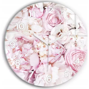 Hodiny Nástěnné hodiny Wallfluente bílé 30 cm