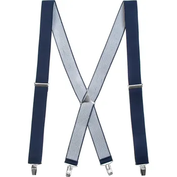 Kšandy Avantgard Šle X s kovovým středem a zapínáním na klipy - 35 mm, 871-3100, Tmavě modrá, kovový střed