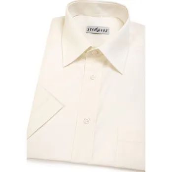 Pánská košile Avantgard Pánská košile KLASIK s krátkým rukávem, 351-2, Smetanová Velikost: 37/182