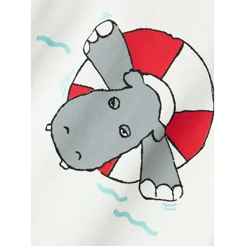 NAME IT Sada T-shirt a šortky Zumus 13241038 Bílá Regular Fit 110