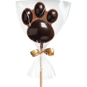 Cukrovinka Čokoládové lízátko mléčné/hořké – tlapka