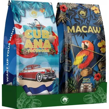 Káva zrnková Arabica Blue Orca Coffee Cubana+Macaw 2000 g