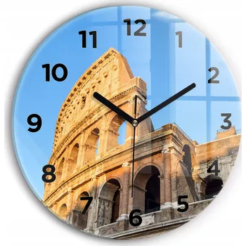 Hodiny Nástěnné hodiny Wallfluente žluté 30 cm