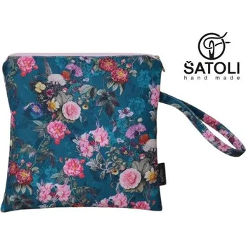 Obal na květináč Šatoli.cz Obal na plavky malý Květiny na petrolejové