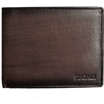 Peněženka Segali 929.204.2007 pánská kožená peněženka tm.hnědá