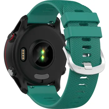 Řemínek na hodinky Enem Vroubkovaný jednobarevný řemínek 22mm - Cyan IR-AWGW-0428