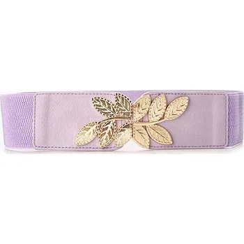 Opasek Dámský elastický pásek s zlatou přezkou Elisa Violet Lifestyle 97k-cube