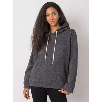 Dámská mikina Tmavě šedá dámská mikina s kapucí EM-BL-ES-21-525.10-gray Velikost: M