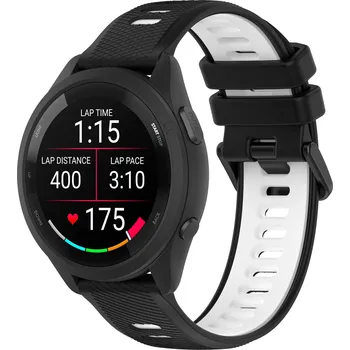 Řemínek na hodinky Enem Běžecký rychloupínací řemínek 18mm - Černo/Bílý IR-AWGW-0455