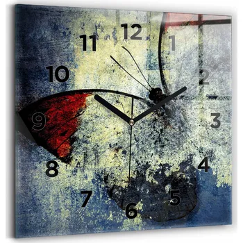 Hodiny Nástěnné hodiny Wallfluent černé 30 cm