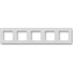 Rámeček pětinásobný ABB Levit 3901H-A05050 16 šedá / bílá