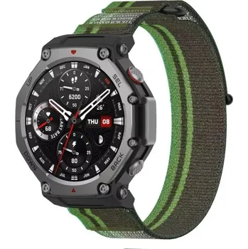 Ostatní příslušenství k chytrým hodinkám eses Nylonový řemínek pro Xiaomi Amazfit T-Rex 3 - Tmavě zelený
