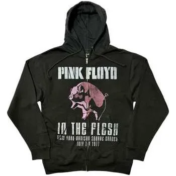 Pánská mikina Merch Pink Floyd: Pink Floyd Unisex Zipped Hoodie: In The Flesh (black) (xx-large) XXL