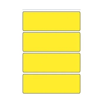 Samolepící etiketa Samolepicí etikety 99 x 33 mm, A6 (10 ks) žluté
