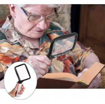 SKLÁDACÍ RUČNÍ LUPA S LED A SVĚTLEM NA ČTENÍ
