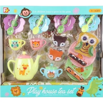 Sada nádobí Hračky Nádobí SADA Kompletní Sada Nádobí PRO DÍVKY Vzor Zvířata
