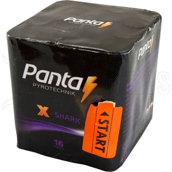 Zábavní pyrotechnika Pyrotechnika Kompakt 16ran / 20mm X-Shark